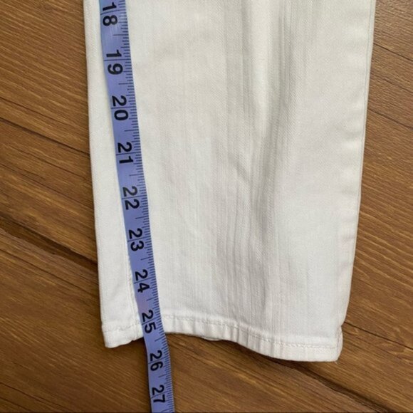 Tory Burch White Cropped Jean Women Size 25 - Picture 8 of 10